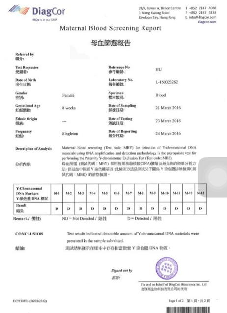 香港验血报告会造假吗